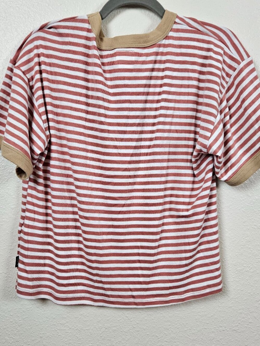 RVCA striped womens tee shirt size small